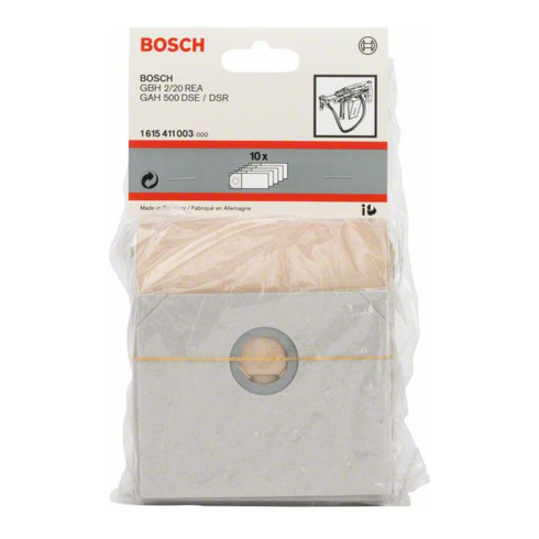 Bosch stofzak voor afzuig- en boorhamers voor GBH 2/20 REA GAH 500 DSE/500 DSR