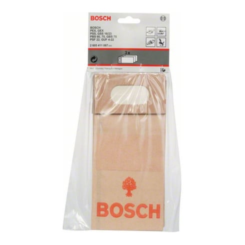 Bosch stofzak voor band-, excenter- en vlakschuurmachines, universele bovenfrees