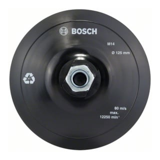 Bosch Stützteller mit Klettverschluss 125 mm 12.500 U/min