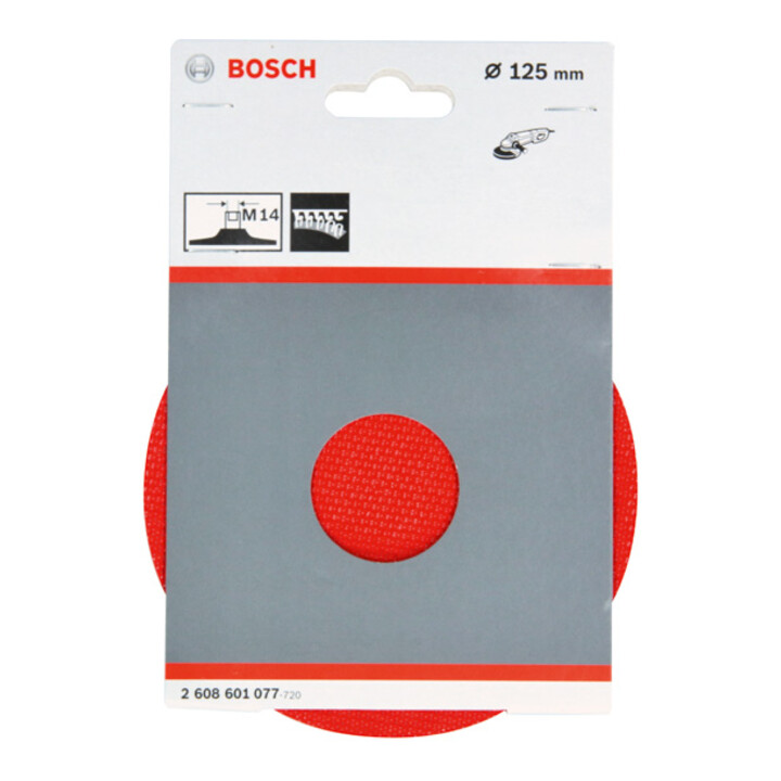 Bosch Stützteller mit Klettverschluss 125 mm 12.500 U/min