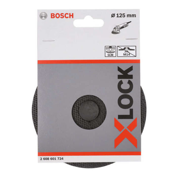 Bosch Stützteller SCM mit Mittelstift X-LOCK 125 mm 12.250 U/min