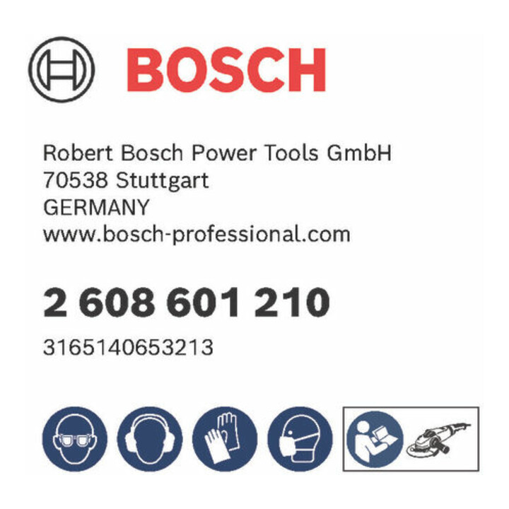 Bosch Stützteller Standard M14 230 mm 6 650 U/min