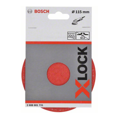 Bosch Stützteller X-LOCK 115 mm Klettverschluss 13.300 U/min