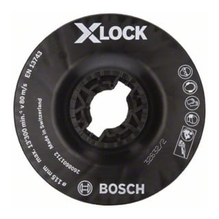 Bosch Stützteller X-LOCK 115 mm mittelhart 13.300 U/min