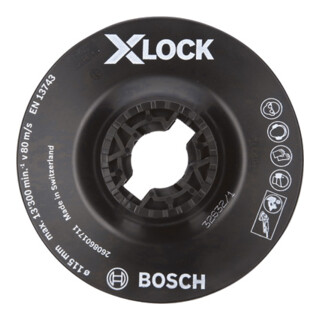 Bosch Stützteller X-LOCK 115 mm weich 13.300 U/min