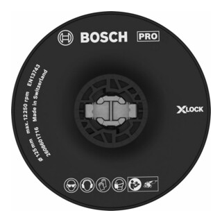Bosch X-LOCK Stützteller 115 mm hart