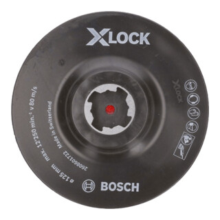Bosch Stützteller X-LOCK 125 mm Klettverschluss 12.250 U/min
