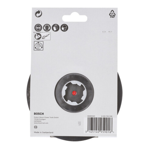 Bosch Stützteller X-LOCK 125 mm Klettverschluss 12.250 U/min