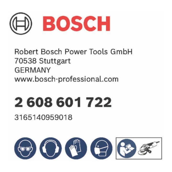 Bosch Stützteller X-LOCK 125 mm Klettverschluss 12.250 U/min