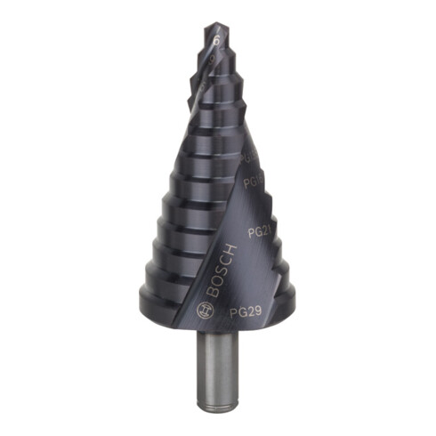 Bosch Stufenbohrer HSS-AlTiN 6 - 37 mm 10 mm 93 mm 12 Stufen