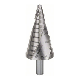 Bosch Stufenbohrer HSS, für Kabelverschraubungen, 6 - 37 mm, 10 mm, 93 mm, 12 Stufen