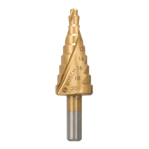 Bosch Stufenbohrer HSS-TiN 4 - 20 mm 8 mm 75 mm 9 Stufen