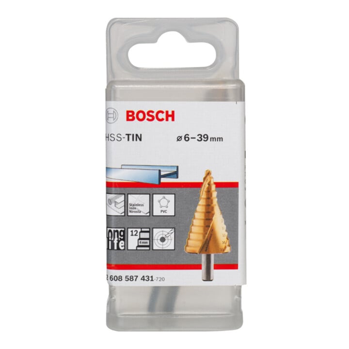 Bosch Stufenbohrer HSS-TiN 6 - 39 mm 10 mm 93,5 mm 12 Stufen