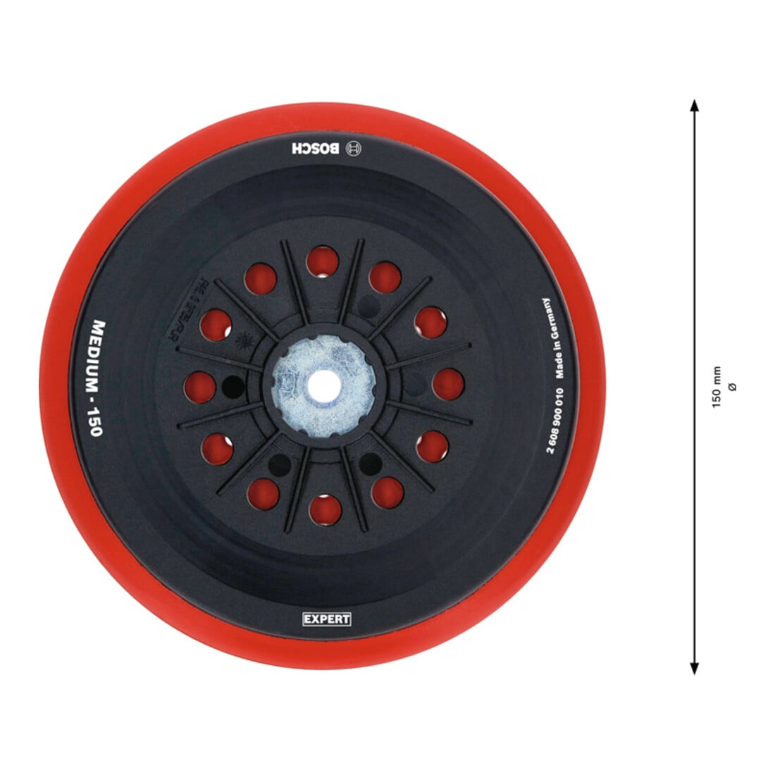 Bosch Supporto multiforo EXPERT per levigatrice rotorbitale 150mm medio