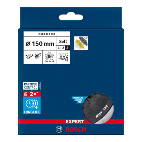 Bosch Supporto multiforo EXPERT per levigatrice rotorbitale 150mm Soft