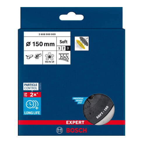 Bosch Supporto multiforo EXPERT per levigatrice rotorbitale 150mm Soft