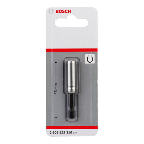 Bosch Supporto universale magnetico 1/4", diametro 10 mm lunghezza 55 mm
