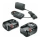 Bosch Systemzubehör 18 Volt Lithium-Ionen Starter-Set 18V (2.0 Ah + 4.0 Ah + AL 18V-20)