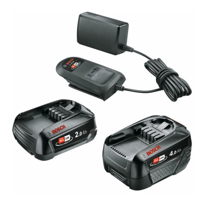 Bosch Systemzubehör 18 Volt Lithium-Ionen Starter-Set 18V (2.0 Ah + 4.0 Ah + AL 18V-20)