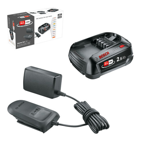 Bosch Systemzubehör 18 Volt Lithium-Ionen Starter-Set 18V Alliance (2.5Ah + AL 18V-20)
