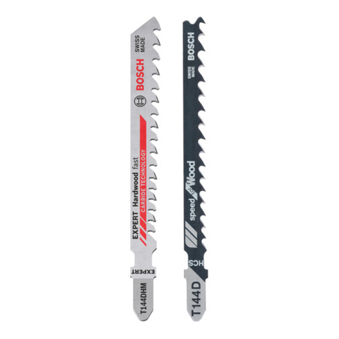 Bosch T 144 D + 1 Expert 'Hardwood Fast' T 144 DHM Stichsägeblatt-Set, 25-teilig