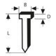 Bosch Tackernagel Typ 47, 1,8 x 1,27 x 19 mm