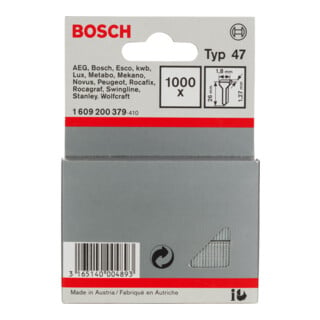Bosch Tackernagel Typ 47, 1,8 x 1,27 x 26 mm