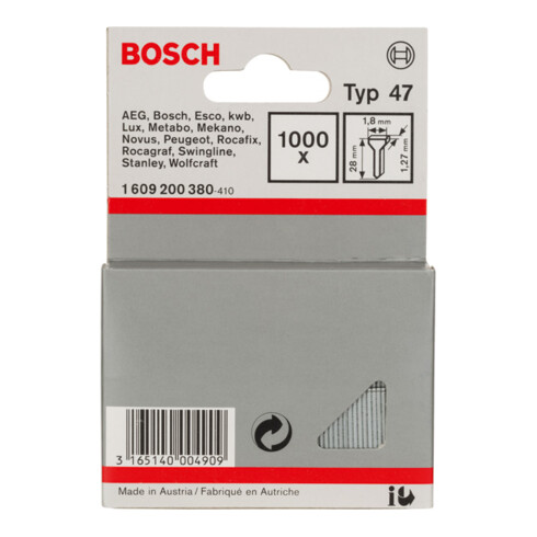 Bosch Tackernagel Typ 47, 1,8 x 1,27 x 28 mm