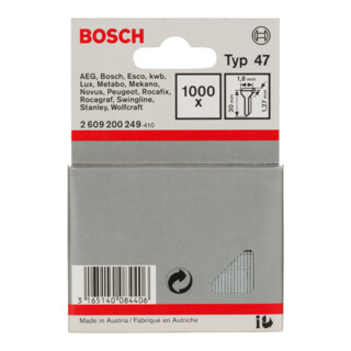 Bosch Tackernagel Typ 47, 1,8 x 1,27 x 30 mm