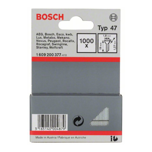 Bosch nieten nagel type 47