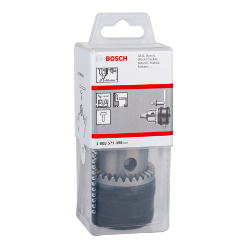 Bosch tandwielboorhouder tot 16 mm 3 - 16 mm 5/8" - 16