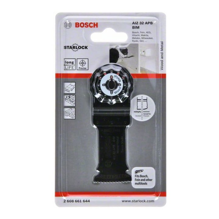 Bosch Tauchsägeblatt AIZ 32 APB Wood and Metal, BIM, 50 x 32 mm