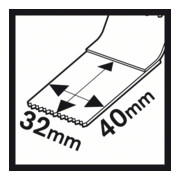 Bosch Tauchsägeblatt AIZ 32 AT Metal HM 40 x 32 mm-4