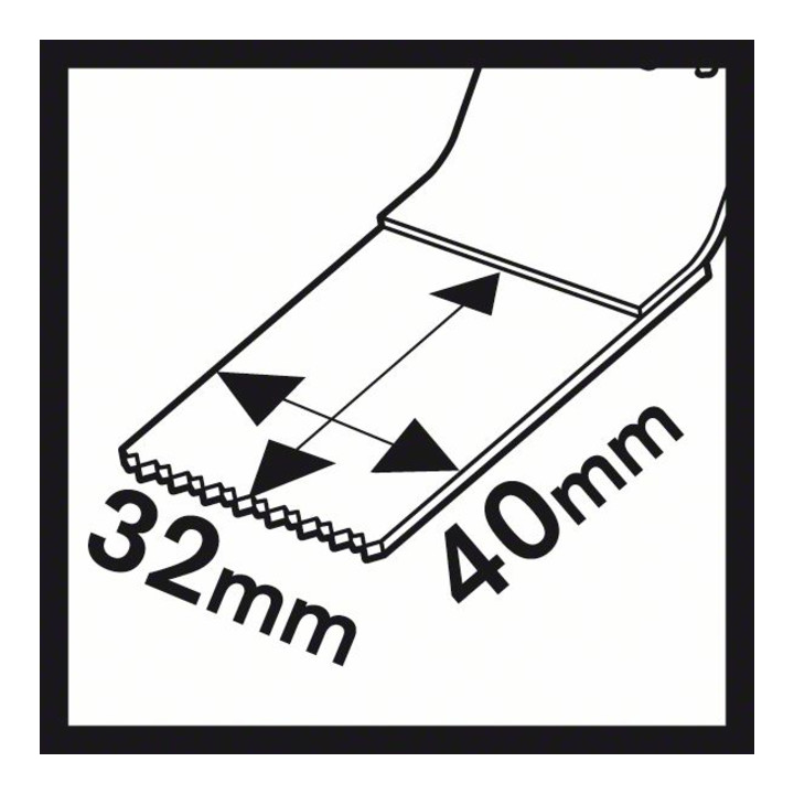 Bosch Tauchsägeblatt AIZ 32 AT Metal HM 40 x 32 mm