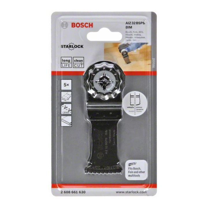 Bosch Tauchsägeblatt AIZ 32 BB Hard Wood, BIM, 40 x 32 mm