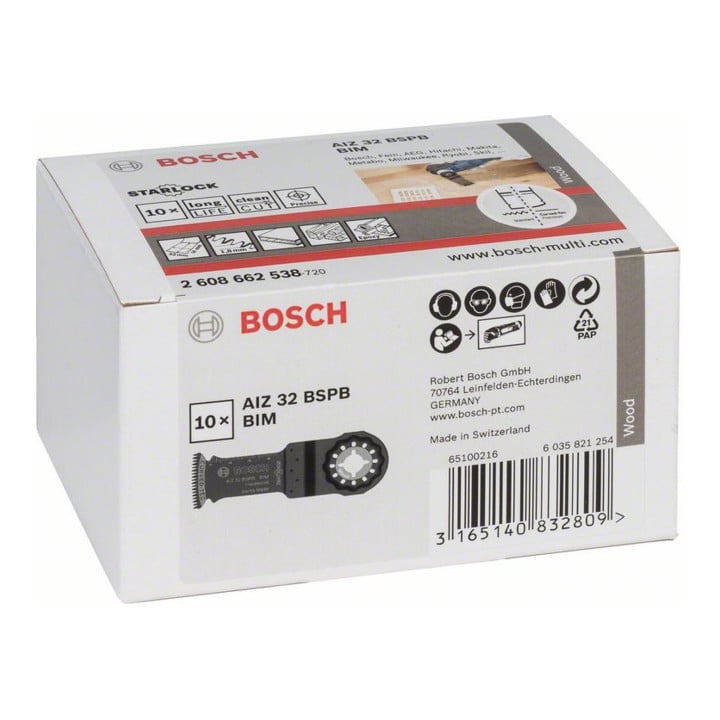 Bosch Tauchsägeblatt AIZ 32 BB Hard Wood BIM 40 x 32 mm