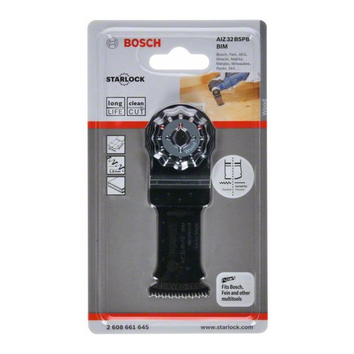 Bosch Tauchsägeblatt AIZ 32 BSPB Hard Wood, BIM, 40 x 32 mm
