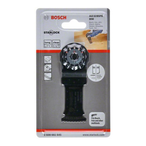 Bosch Tauchsägeblatt AIZ 32 BSPB Hard Wood, BIM, 40 x 32 mm