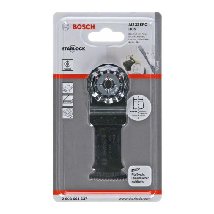 Bosch Tauchsägeblatt AIZ 32 EC Wood, HCS, 40 x 32 mm 