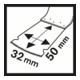 Bosch Tauchsägeblatt AIZ 32 EC Wood, HCS, 40 x 32 mm 