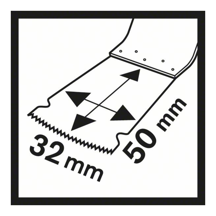 Bosch Tauchsägeblatt AIZ 32 EC Wood, HCS, 40 x 32 mm 