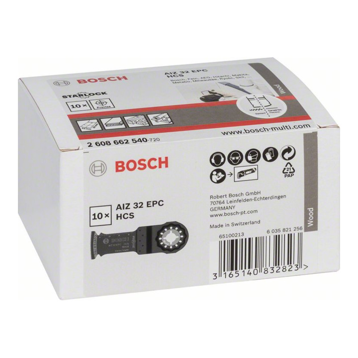 Bosch Tauchsägeblatt AIZ 32 EC Wood HCS 40 x 32 mm