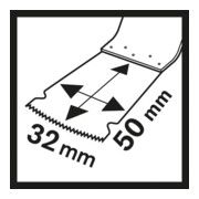 Bosch Tauchsägeblatt AIZ 32 EC Wood, HCS, 50 x 32 mm-4