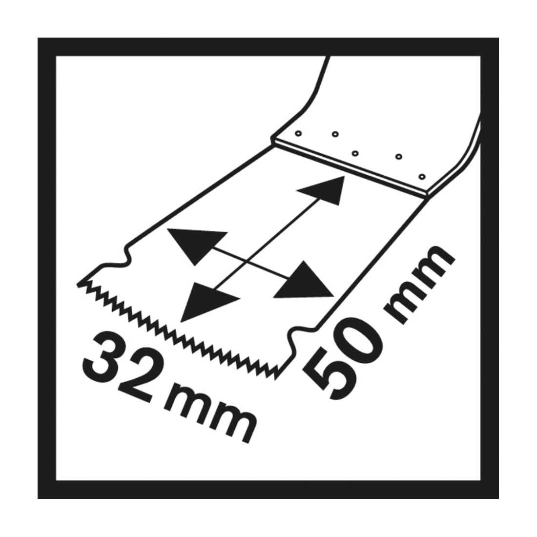 Bosch Tauchsägeblatt AIZ 32 EC Wood, HCS, 50 x 32 mm