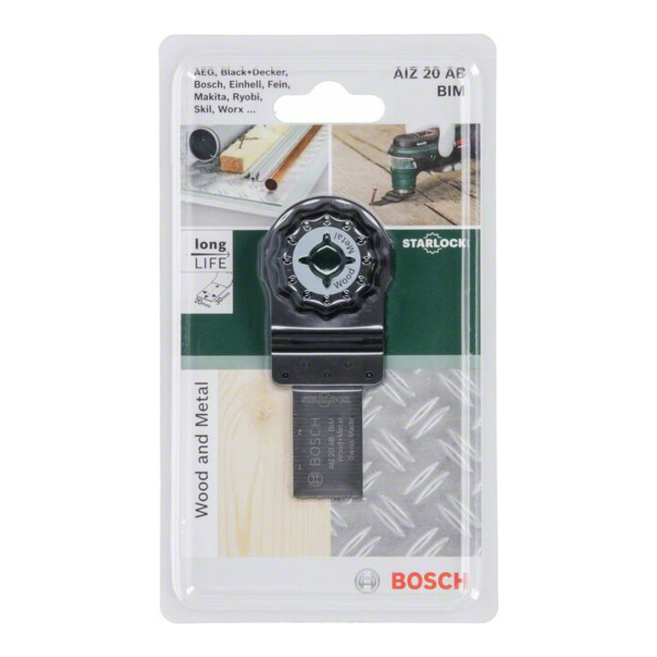 Bosch Tauchsägeblatt BIM AIZ 20 AB Metal, 20 x 20 mm, DIY
