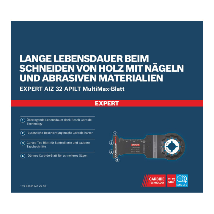 Bosch Tauchsägeblatt EXPERT MultiMax AIZ 32 APILT Multifunktionswerkzeug