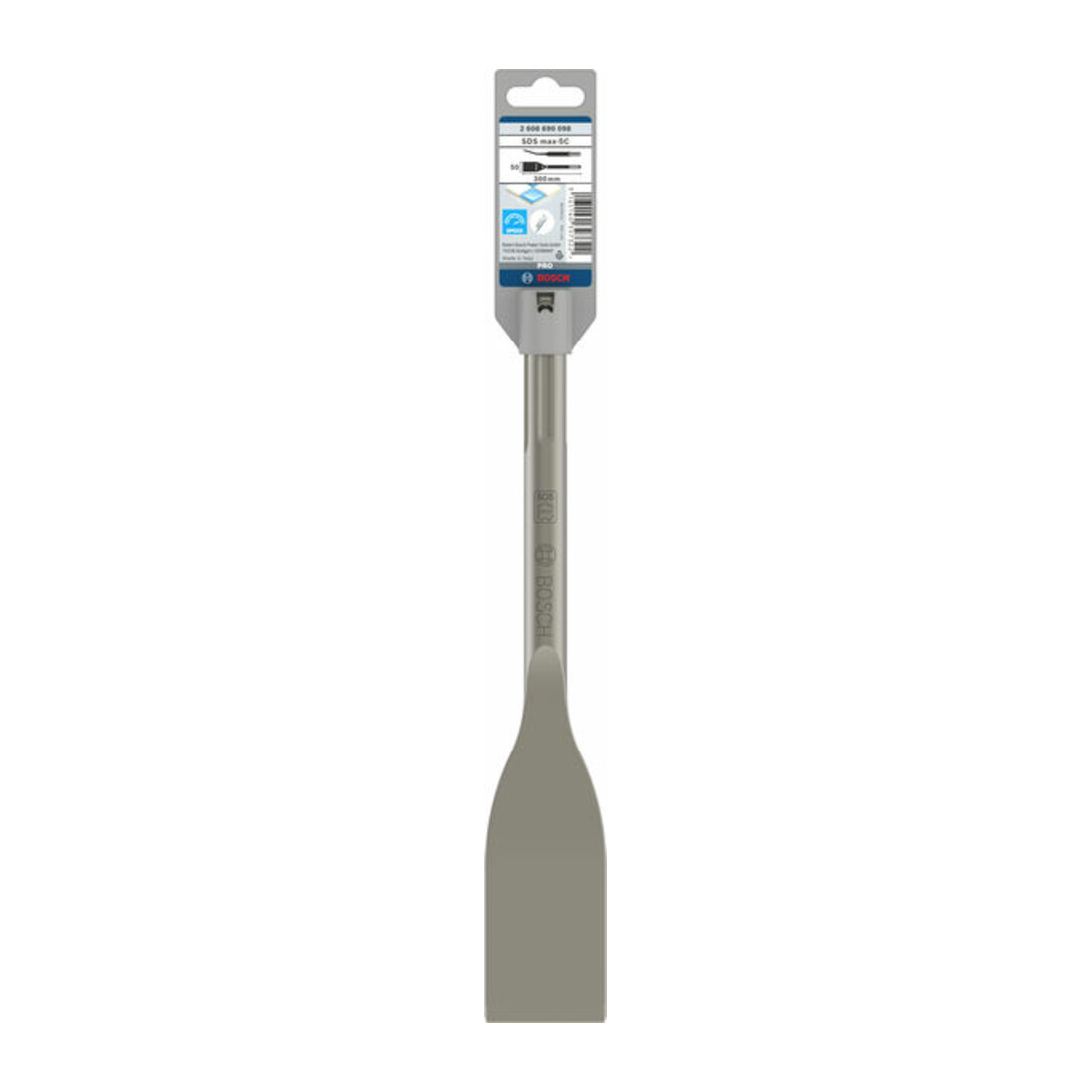 Bosch tegelbeitel met SDS-max hulpstuk, 300 x 50 mm