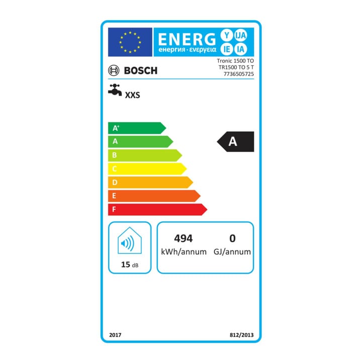 Bosch Thermotechnik Kleinspeicher Untertisch 5l offen 2,2 kw TR1500 TO 5 T