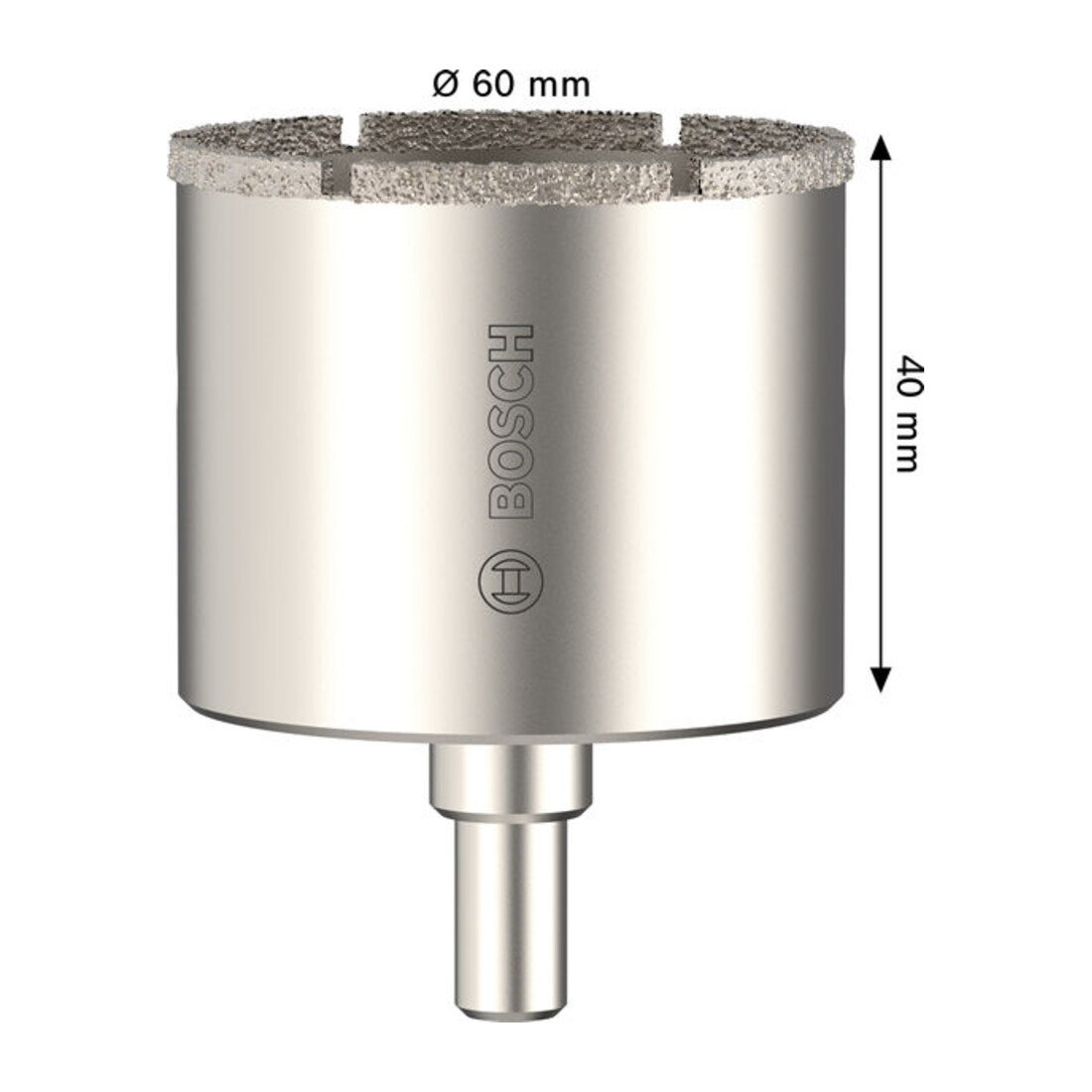 Bosch Tiles gatenzaag met opzethouder, 60 x 40 mm