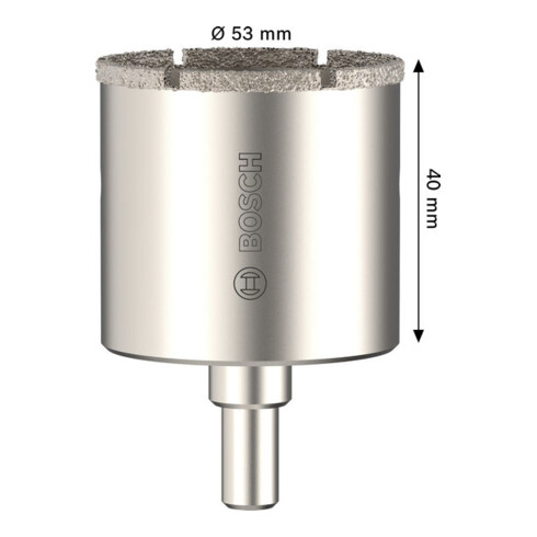 Bosch Tiles Lochsäge mit Aufsteckhalter, 53 x 40 mm
